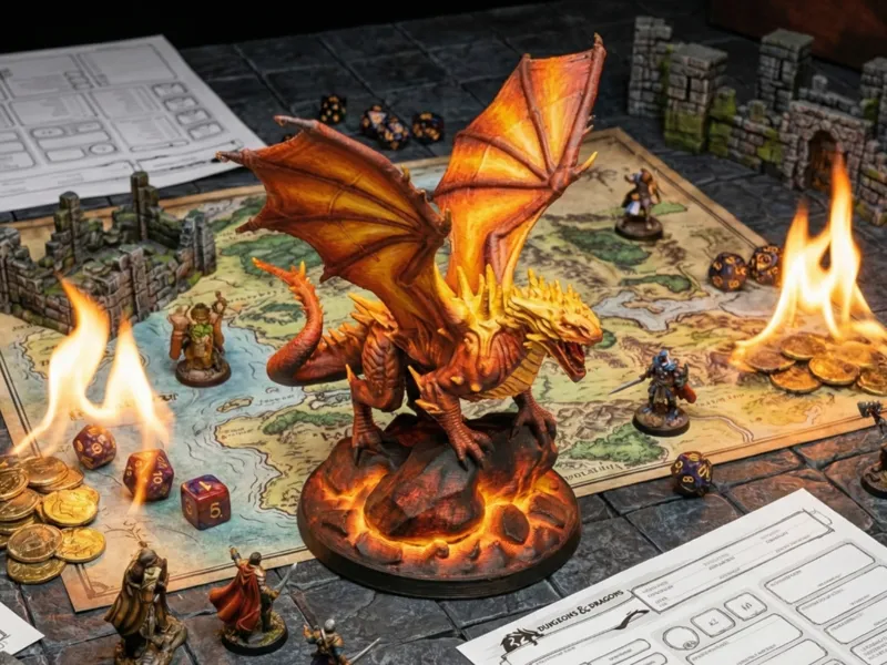 The Molten Sky Tyrant: Roaring Winged Dragon