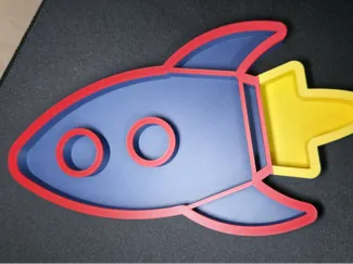 Space Rocket Sensory Tray