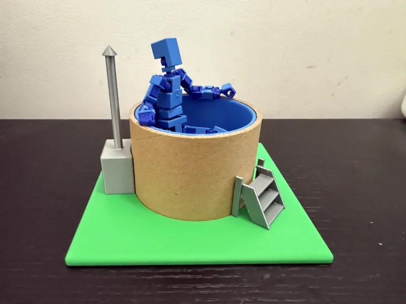 Reusing Cardboard Spools: Small Hot Tub