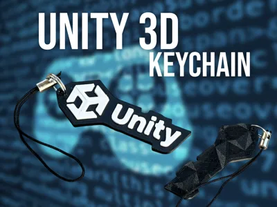 Unity 3D Logo Keychain
