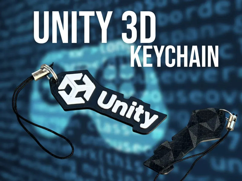Unity 3D Logo Keychain
