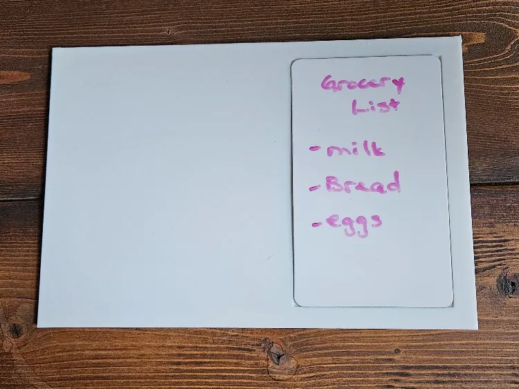 Blank Customizable Message Note White Board