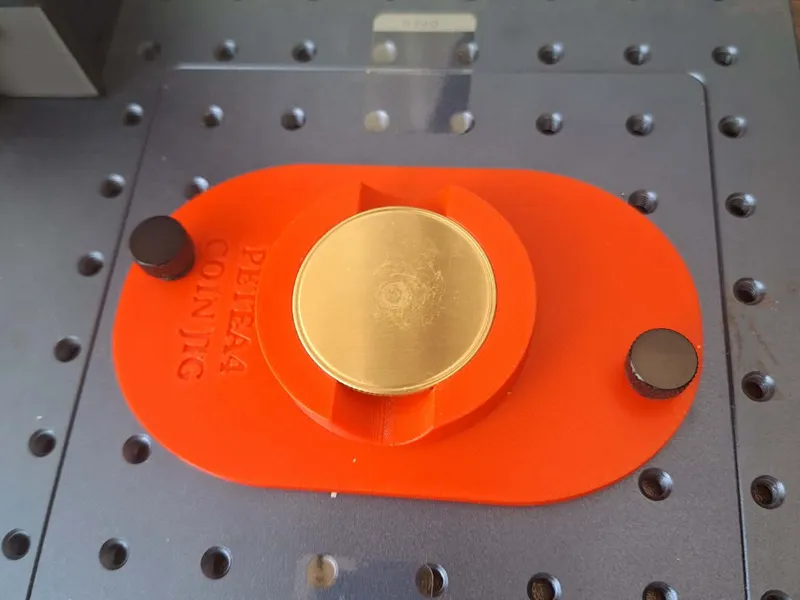 Gweike G2 40mm Coin holder for laser engraving