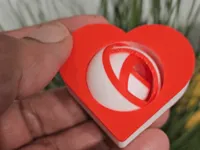 Fidget spinner cœur avec gyroscope — photo 1