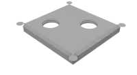 No colorized logo - with printing tabs