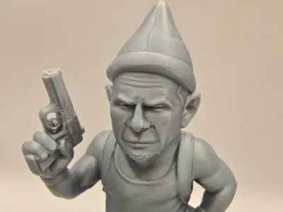 Die Hard John McClane Garden Gnome Bruce willis