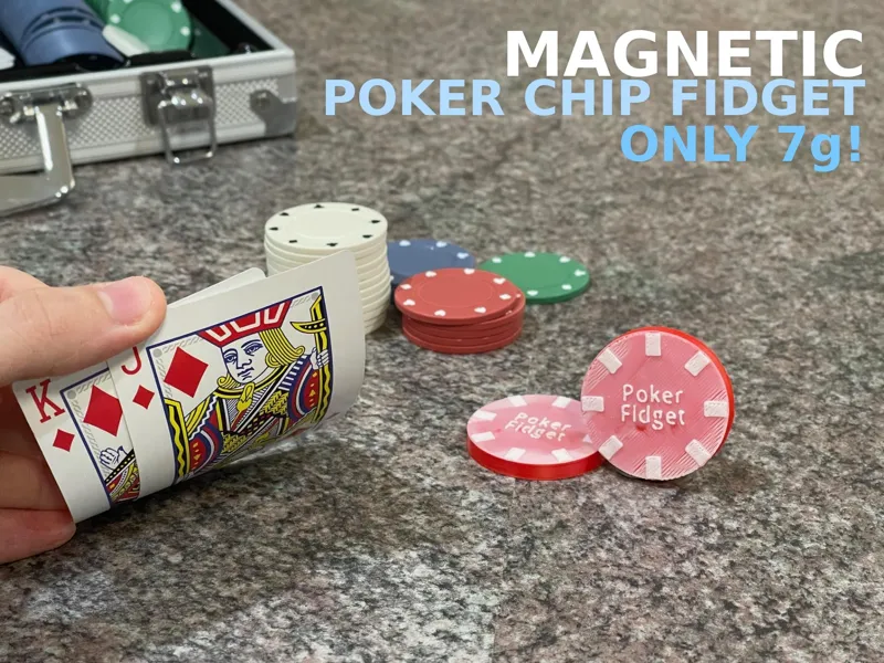 Magnetic Poker Chip Fidget (print in place)