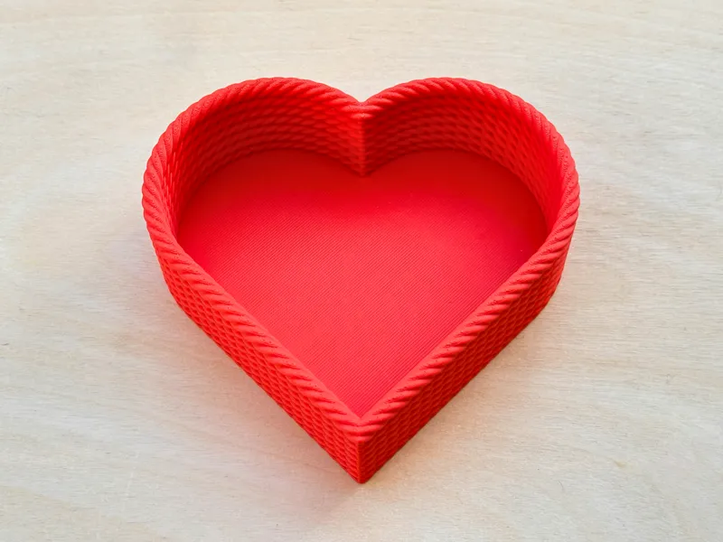 Heart Tray – Rope Texture Organizer
