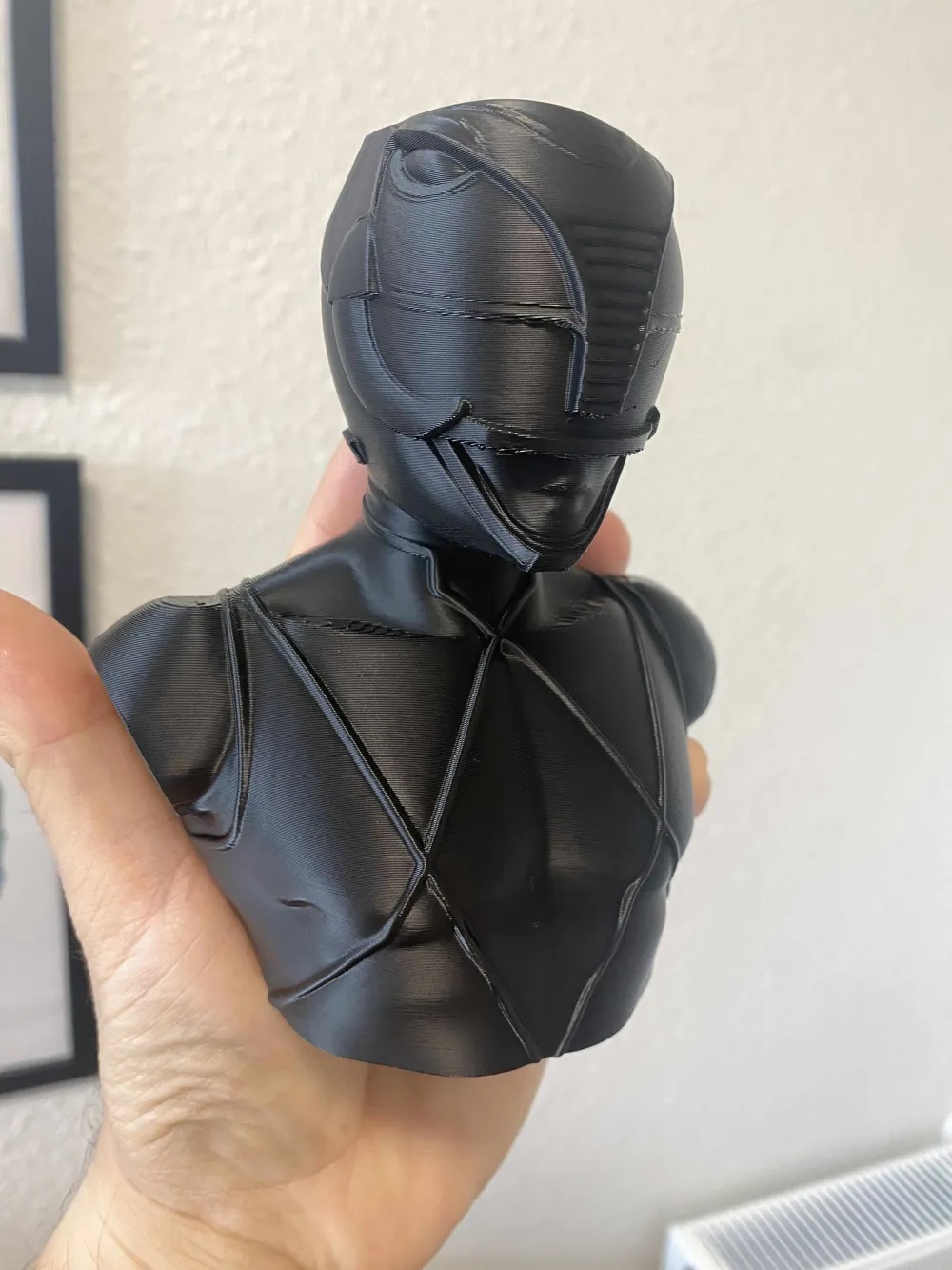 Black Power Ranger Bust - Free 3D Print Model - MakerWorld