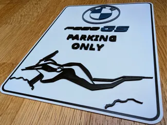Cartello BMW F850GS Parking Only