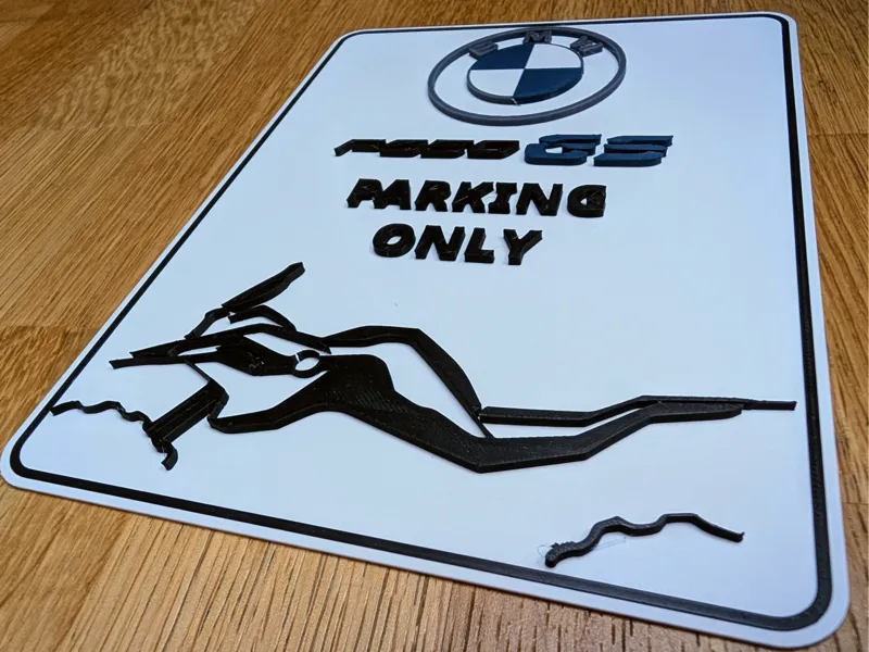 Cartello BMW F850GS Parking Only