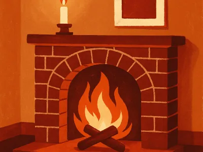Cozy Fireplace lightbox