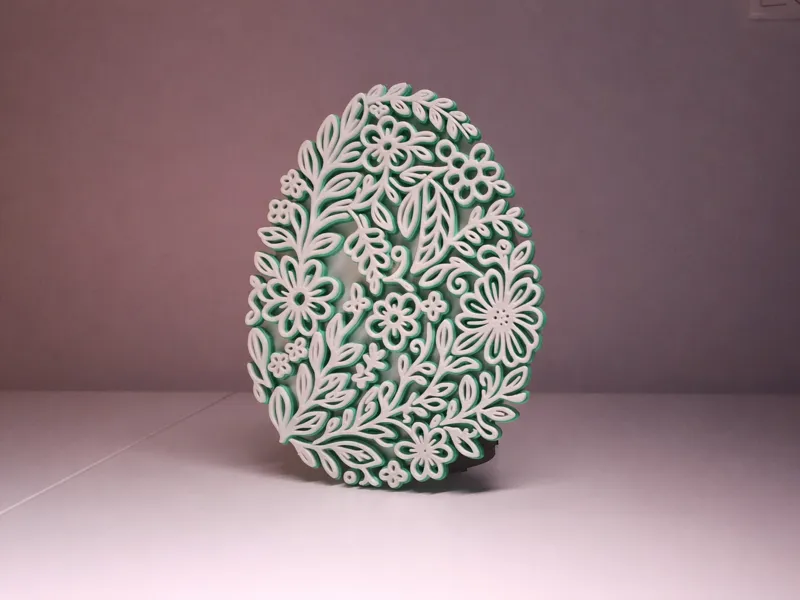 Spring Garden Easter Egg Ornament