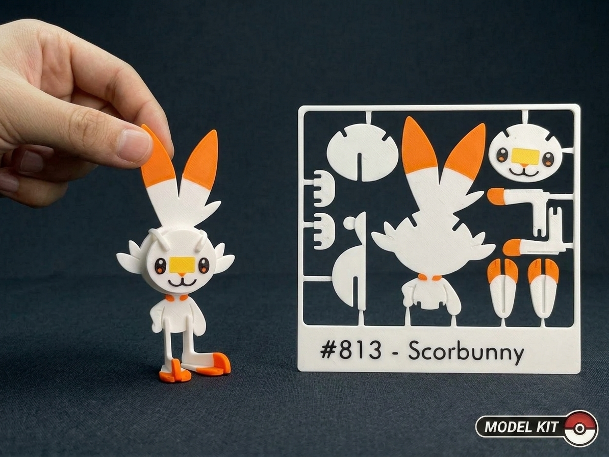 Pokemon #813 - Scorbunny kit card - 1