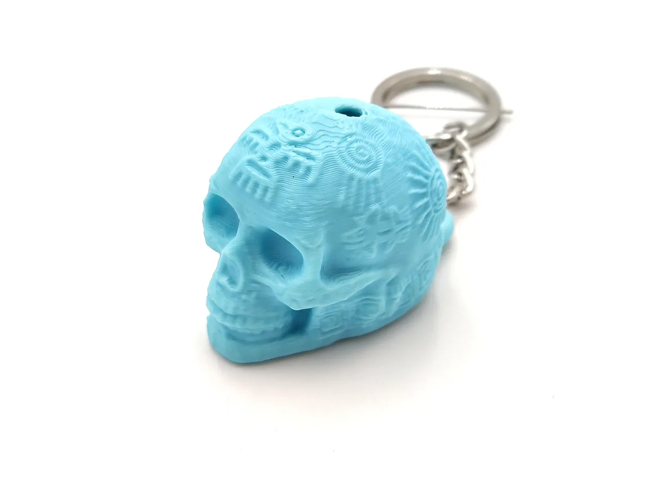 Mayan death whistle keychain - Aztec view 4