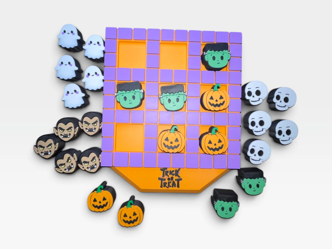 TRICK OR TREAT - Halloween themed Tic-Tac-Toe 3D model