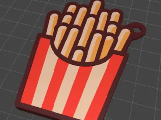 Fries keychain