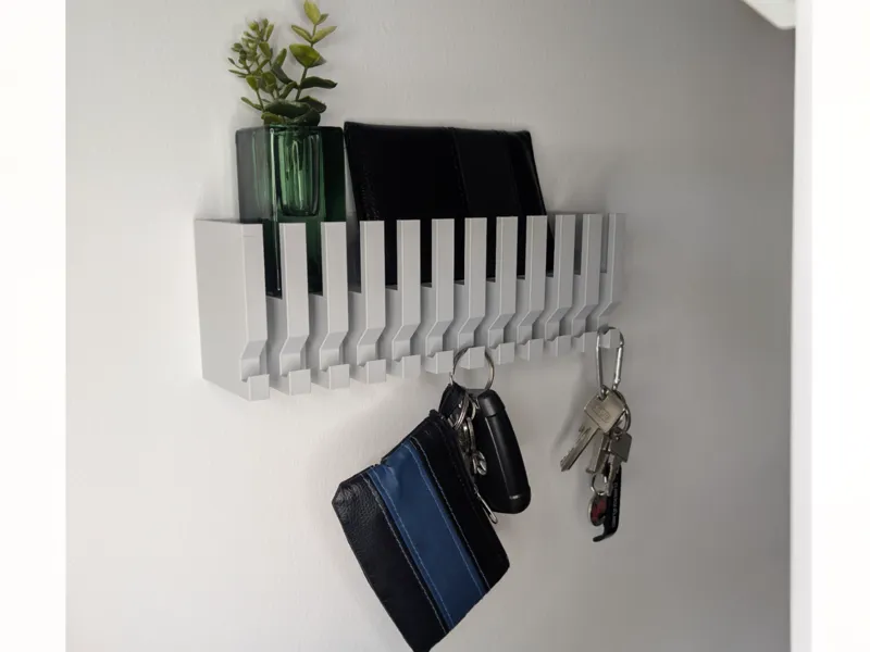 Modern Key Holder with Shelf