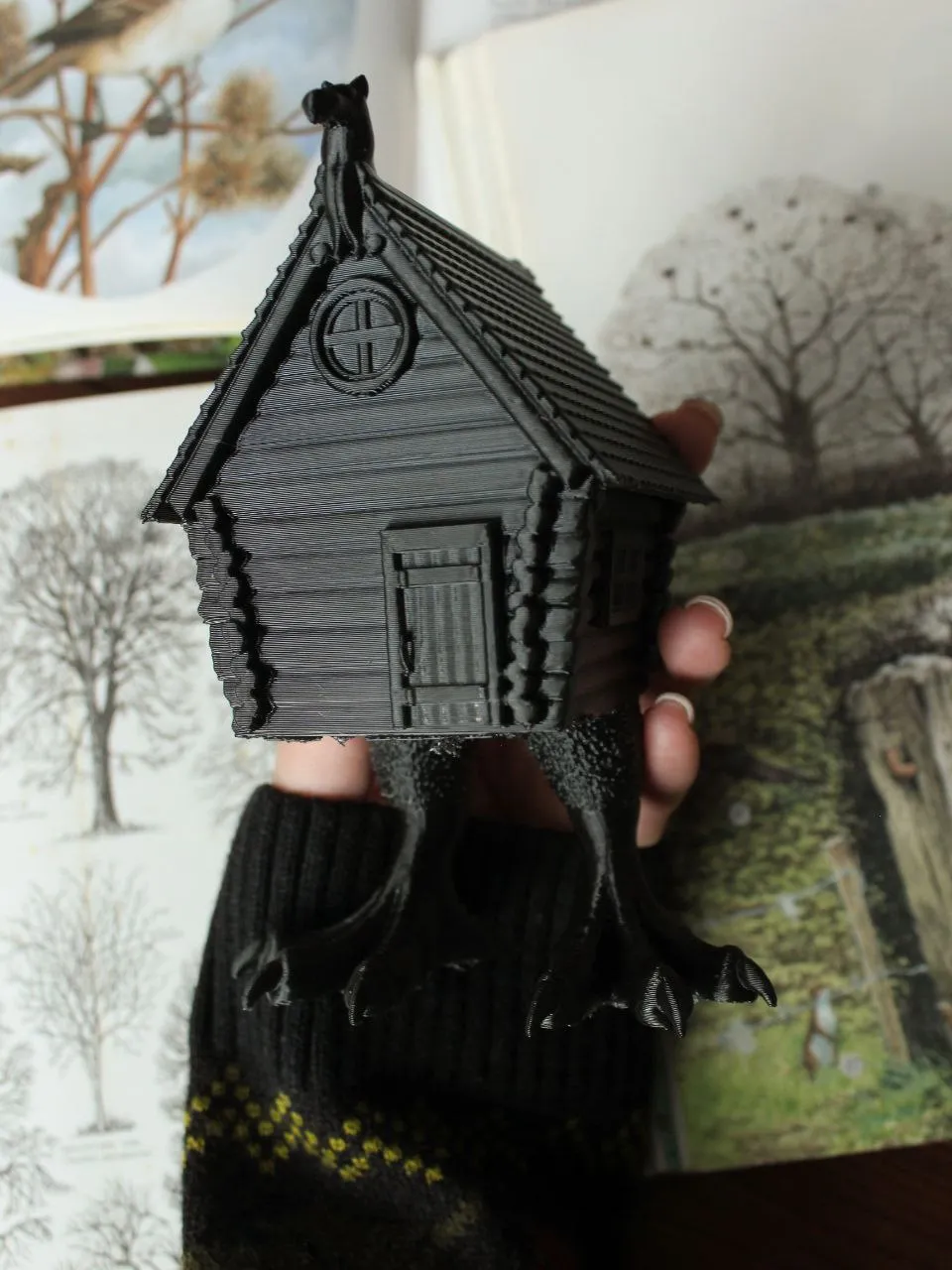 Modell Baba Rajz Baba Yaga house 2 - Free 3D Print Model - MakerWorld