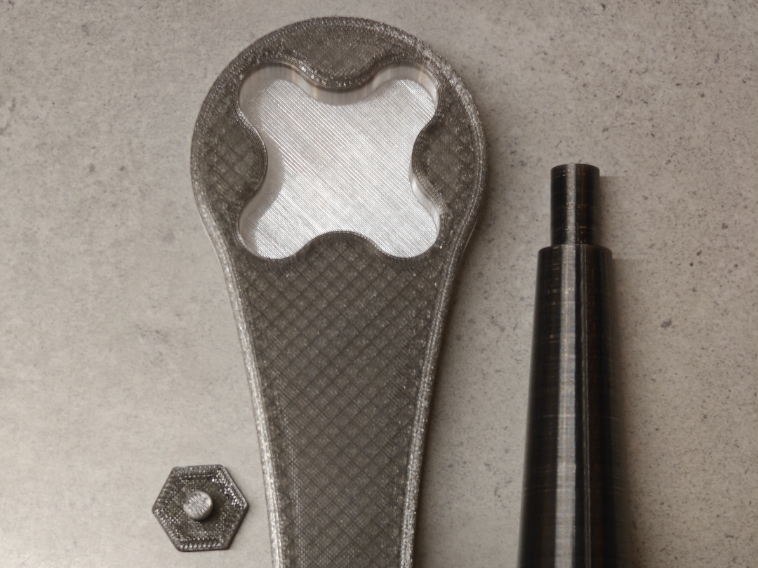 Trend router table crank lever