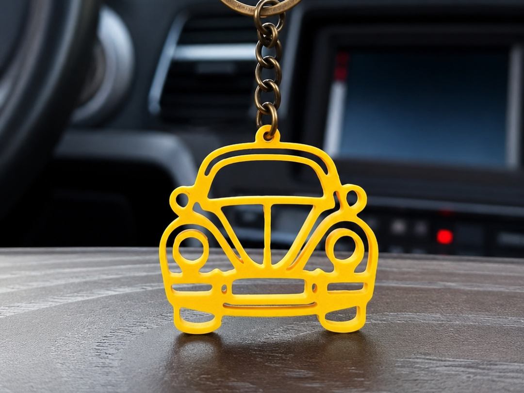 Classic Beetle Car Keychain