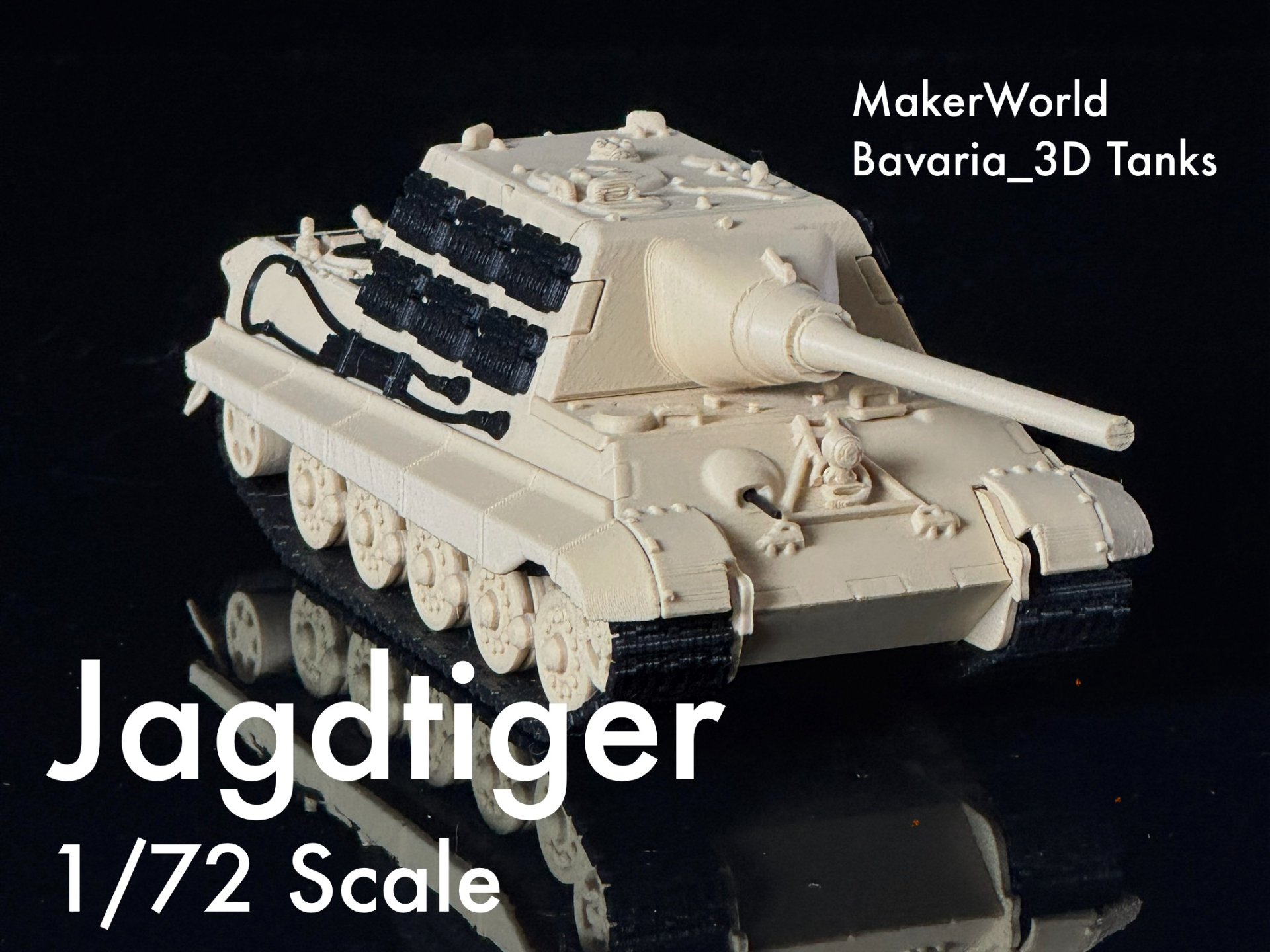 Jagdtiger Tank Destroyer with Movable Barrel 1/72 - 1