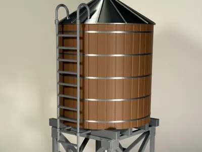 1:12 Water tower model for Action Figures
