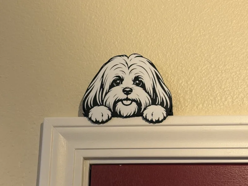 Lhasa Apso Door Topper