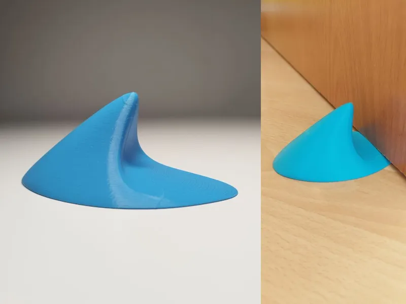 Shark fin door stopper Tpu 95a