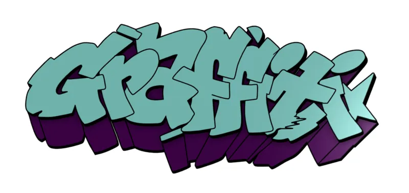 3d model of graffiti