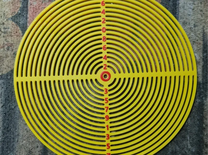 Template for drawing holes 20-200mm