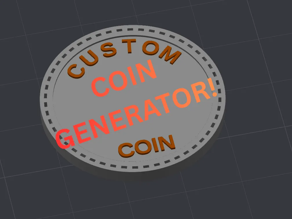 Custom Coin Generator - Free 3D Print Model - MakerWorld