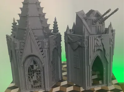 40K Inspired Tower wargaming Terrain Scenery