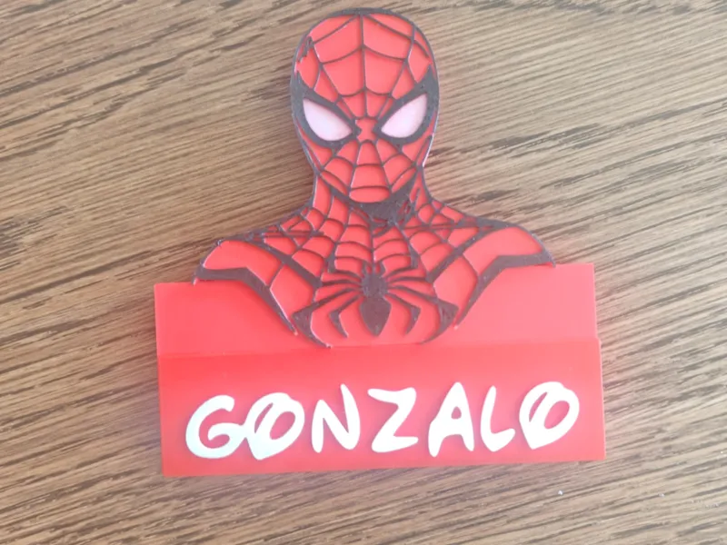 Gonzalo Spiderman Custom Desktop Nameplate / Sign