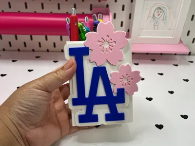 LA Cherry Blossom Pencil Holder