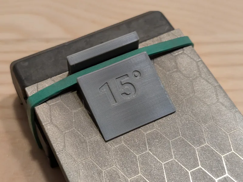 Knife Sharpening Angle Guide Plate (15°–30°)