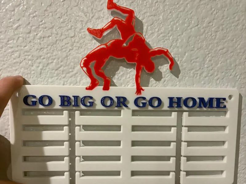 Wrestling Medal Hanger