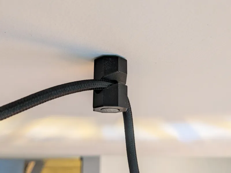 Decentralized Ceiling Light Cable Hook