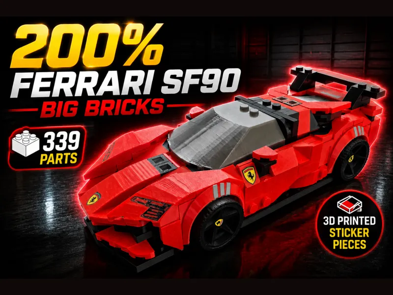 Ferrari SF90 – 200% Big Bricks Edition