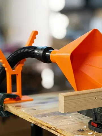 Modelo para impresión 3D: Universal Dust Funnel | Absaugung & Schlauchhalter — vista de referencia 2