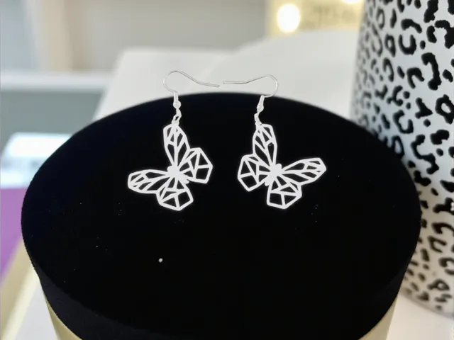 Poly butterfly earrings