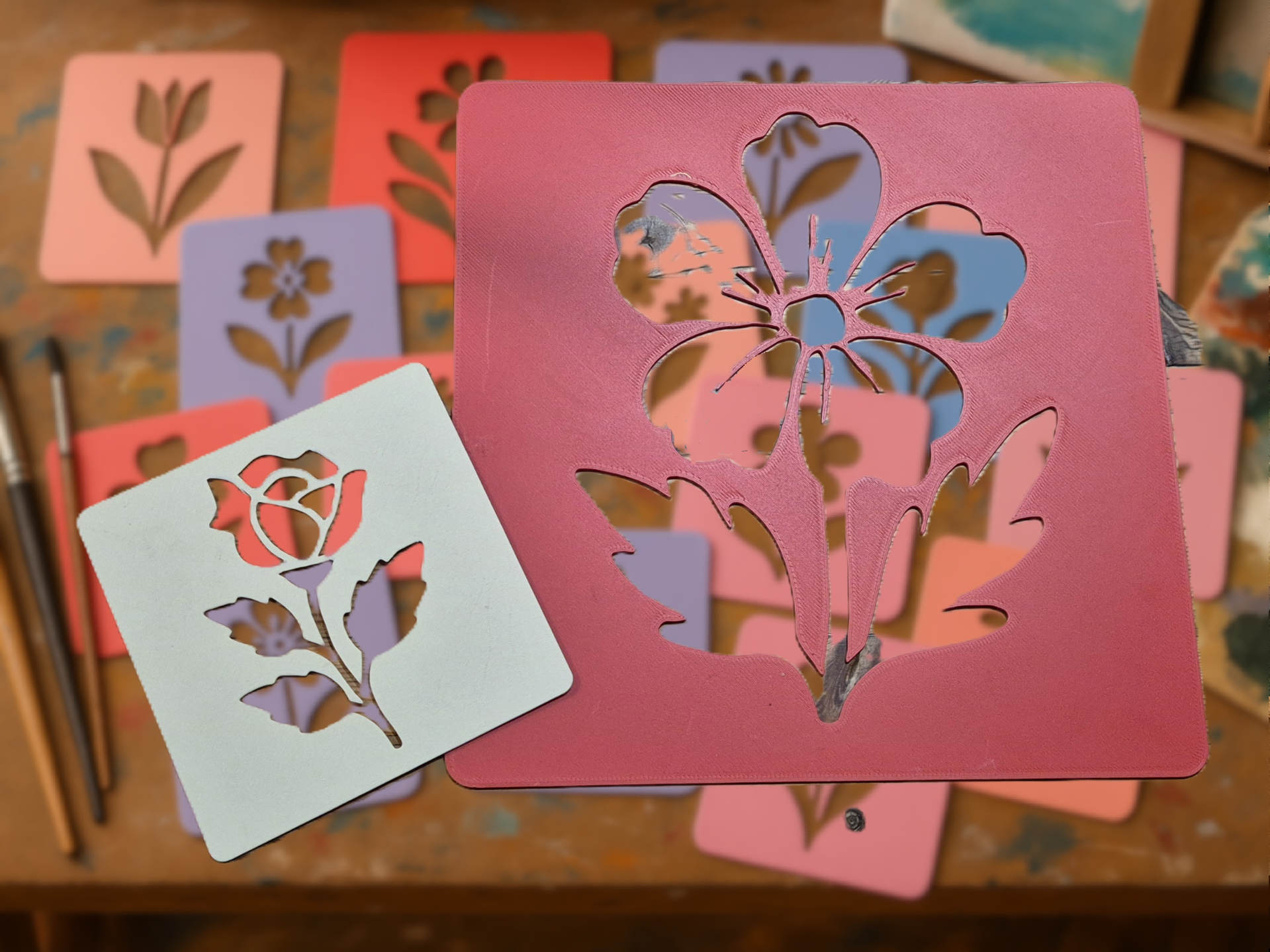 Floral Stencil Pack – 30+ Designs