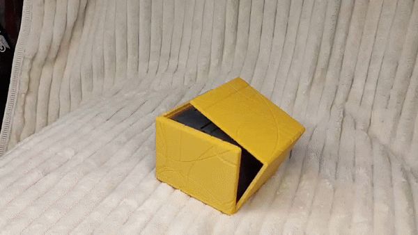 Container for the jewelry box fidget cube
