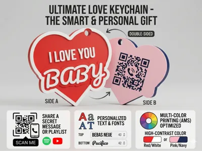 Valentines Day / Mothers Day- Custom keychain
