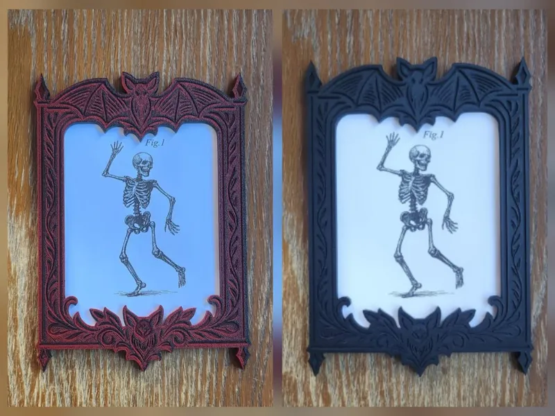 goth-inspired picture frame