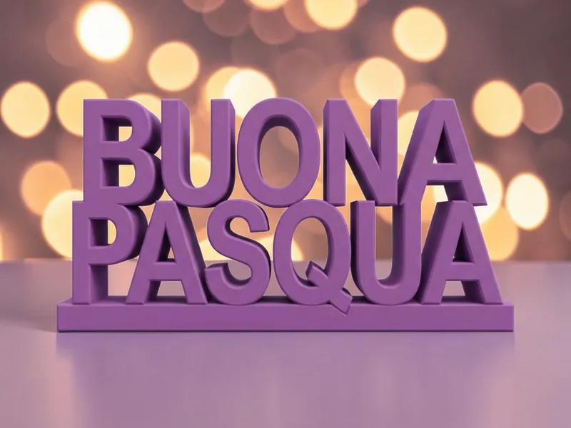 Buona Pasqua - Testo 3d italiano