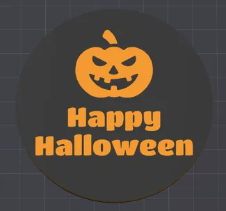 Halloween Coaster (Glass, cup)