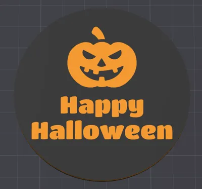 Halloween Coaster (Glass, cup)