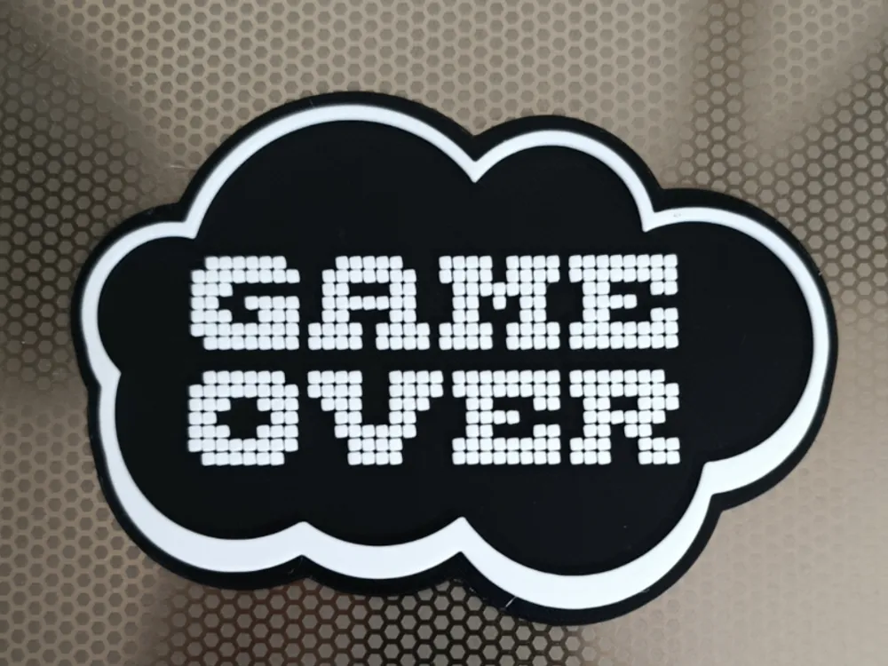 Panel 3D GAME OVER - Modelo de impresión 3D gratuito - MakerWorld