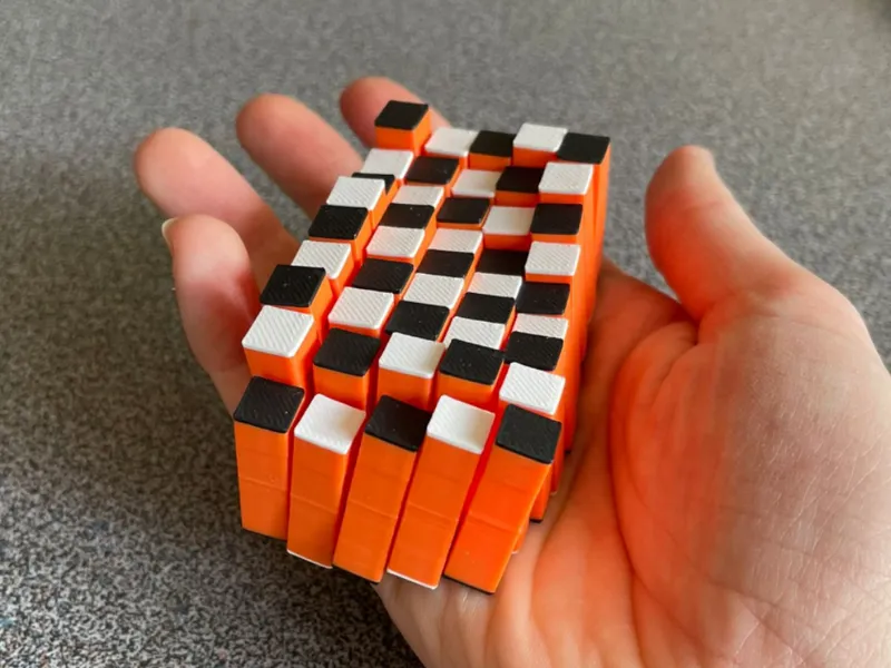 Pixel Checkerboard Fidget Toy